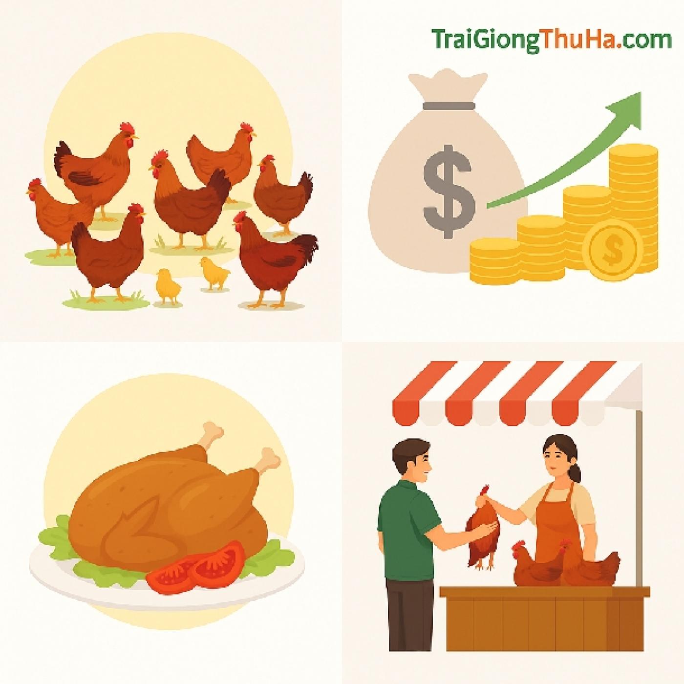 Review Thực Tế Gà Hồ Lai: Nuôi 100 Con Lãi Bao Nhiêu? Có Dễ Bán Không?