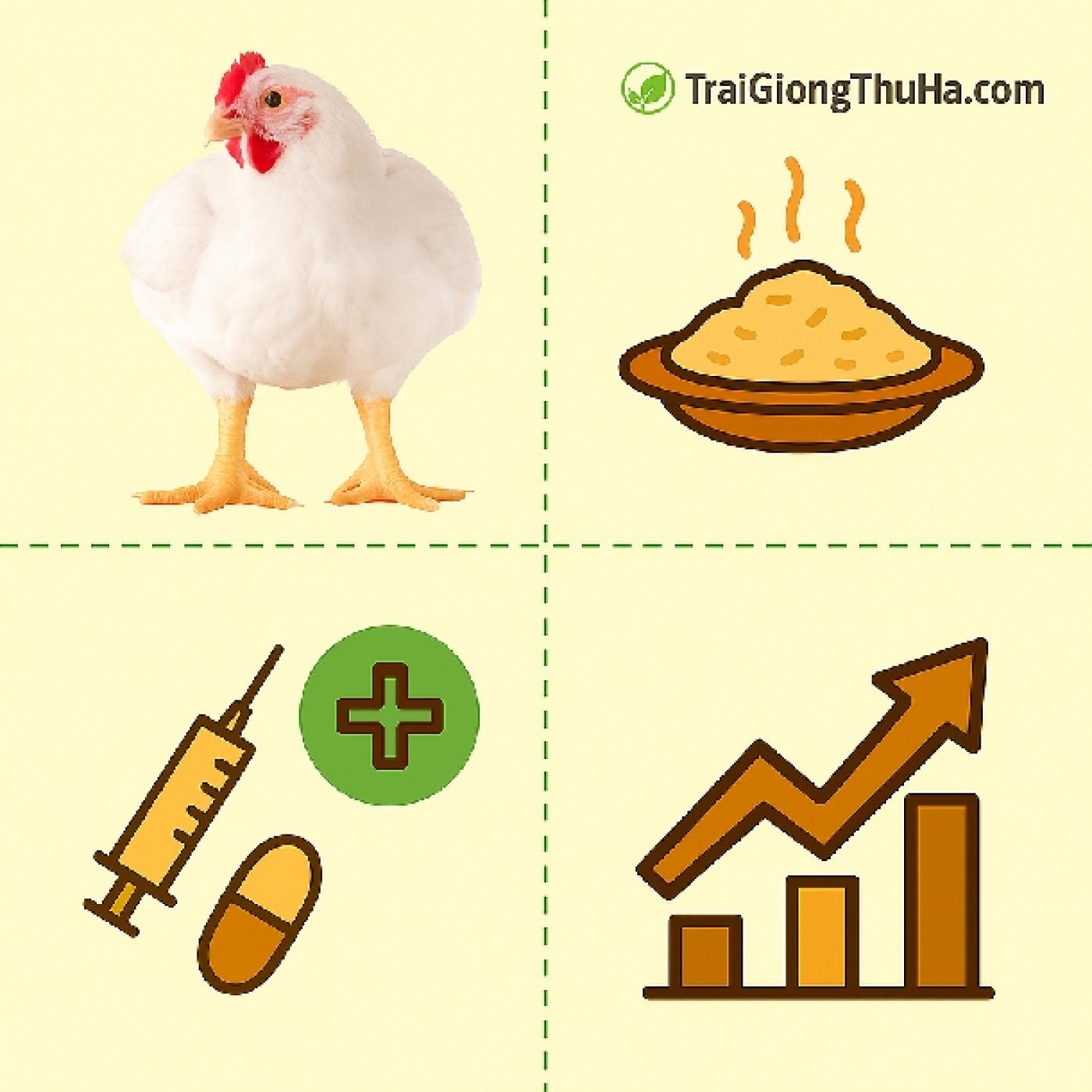 Gà Công Nghiệp Ăn Gì? Kỹ Thuật Nuôi Nhanh Lớn, Ít Bệnh Cho Người Mới Bắt Đầu