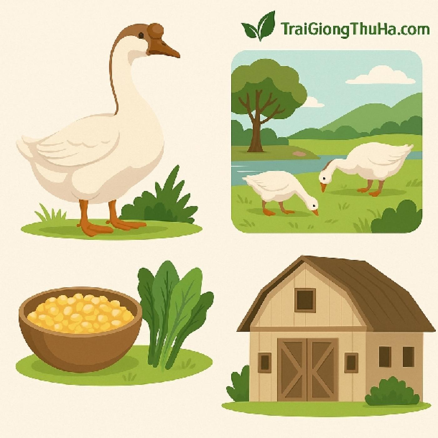 Ngỗng Sư Tử Có Tốt Không? Phân Tích Lợi Nhuận, Hiệu Quả Và Khả Năng Nuôi Thả Tự Nhiên