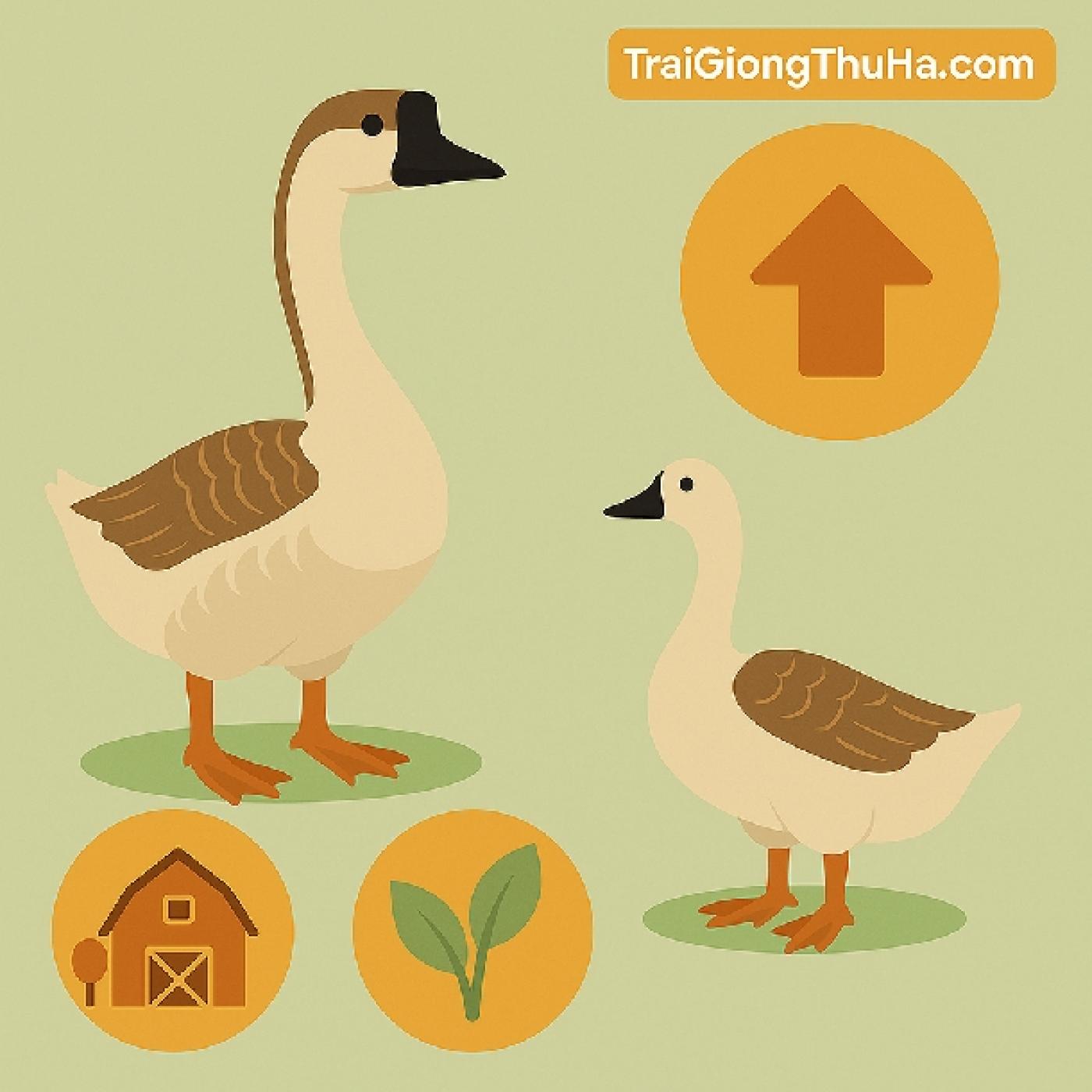 Giống Ngỗng Sư Tử Lai – Tăng Trọng Nhanh, Dễ Nuôi, Lợi Nhuận Cao Cho Nông Hộ Nhỏ