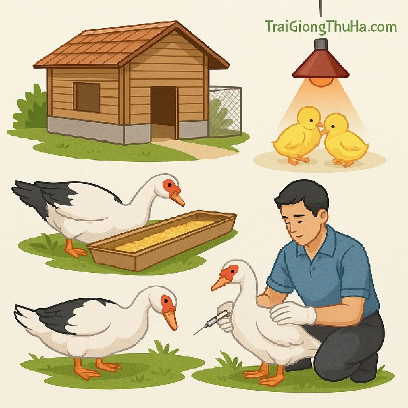 Cách Chăn Nuôi Ngan Pháp Hiệu Quả Cao: Kỹ Thuật & Thức Ăn Tối Ưu