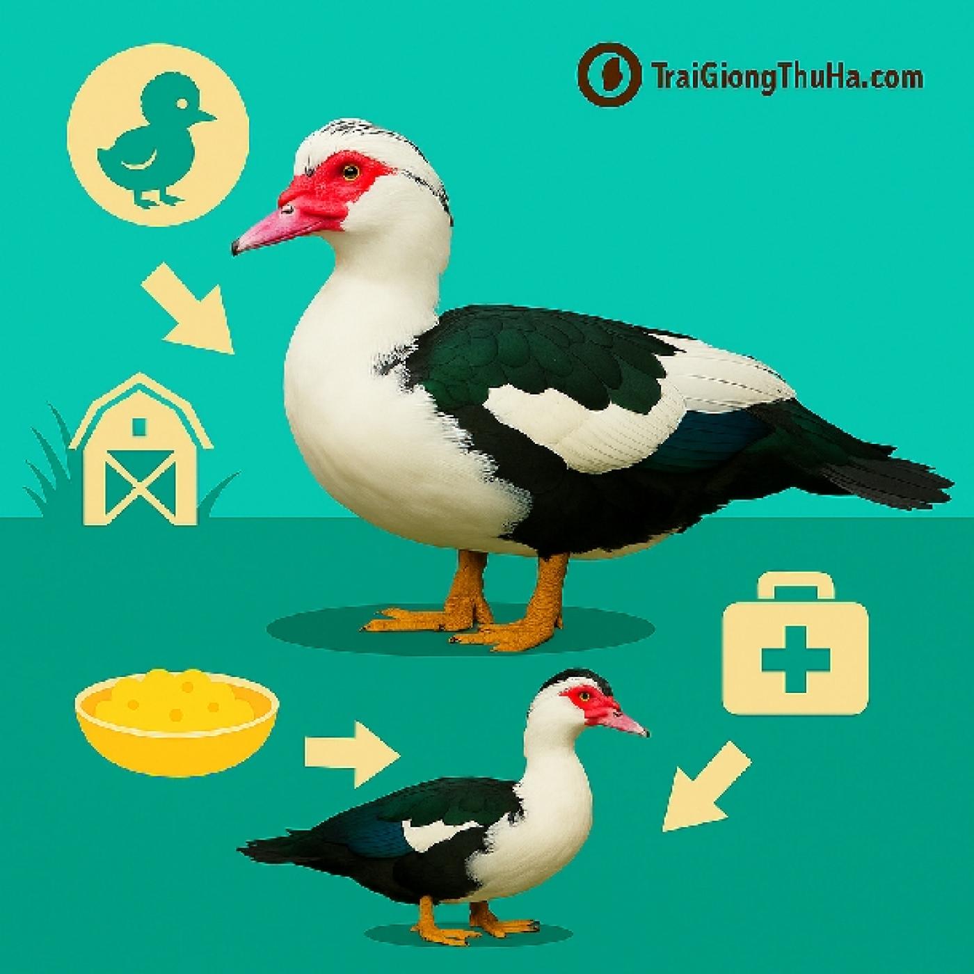 Kỹ Thuật Nuôi Vịt Xiêm Từ A–Z: Từ Chọn Giống, Thức Ăn Đến Phòng Bệnh Hiệu Quả