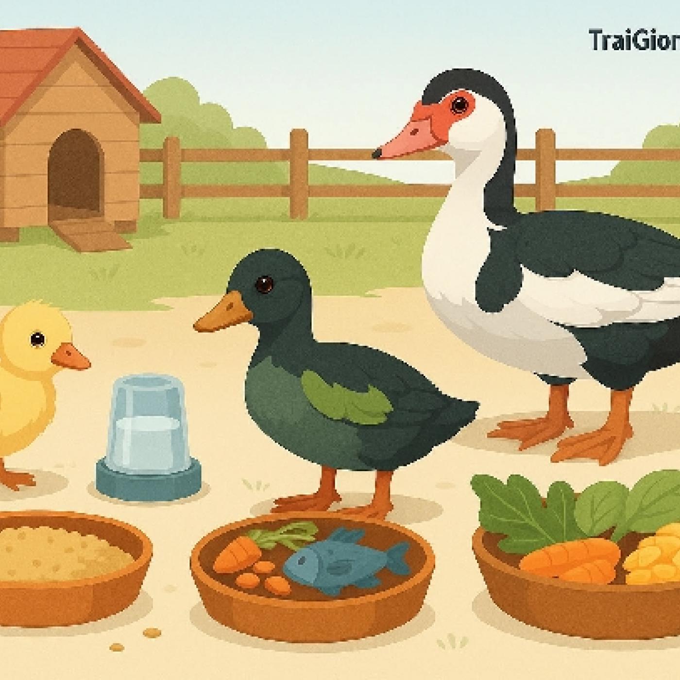 Vịt Xiêm Ăn Gì? Hướng Dẫn Phối Trộn Thức Ăn Giảm Chi Phí, Tăng Tỷ Lệ Thịt