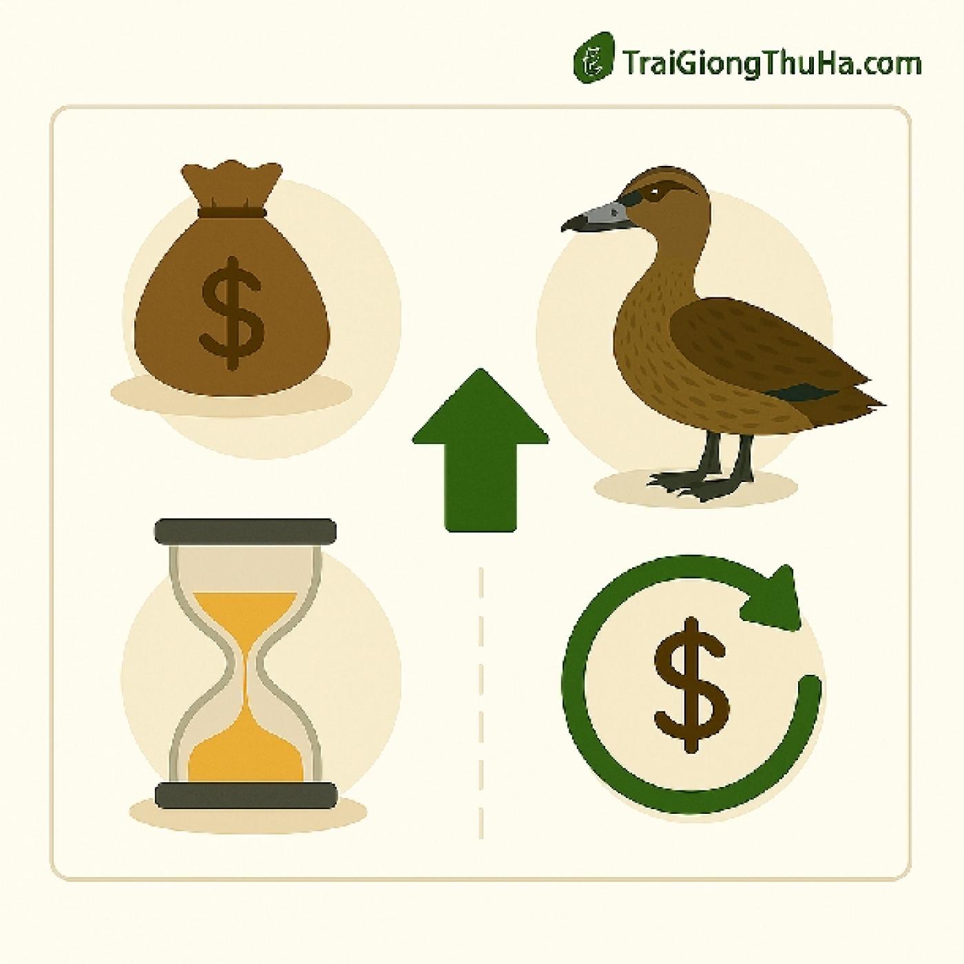 Mô Hình Nuôi Vịt Trời Mỏ Chì – Mỏ Khuyết: Bao Nhiêu Vốn? Bao Lâu Hòa Vốn?