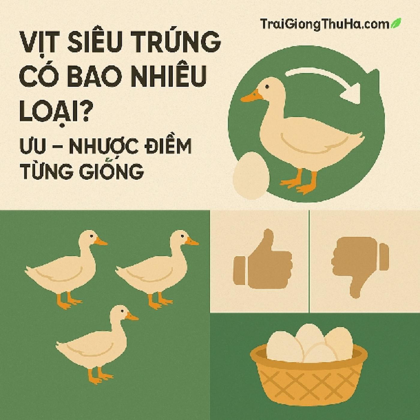 Vịt Siêu Trứng Có Bao Nhiêu Loại? Ưu – Nhược Điểm Mỗi Giống Nên Biết