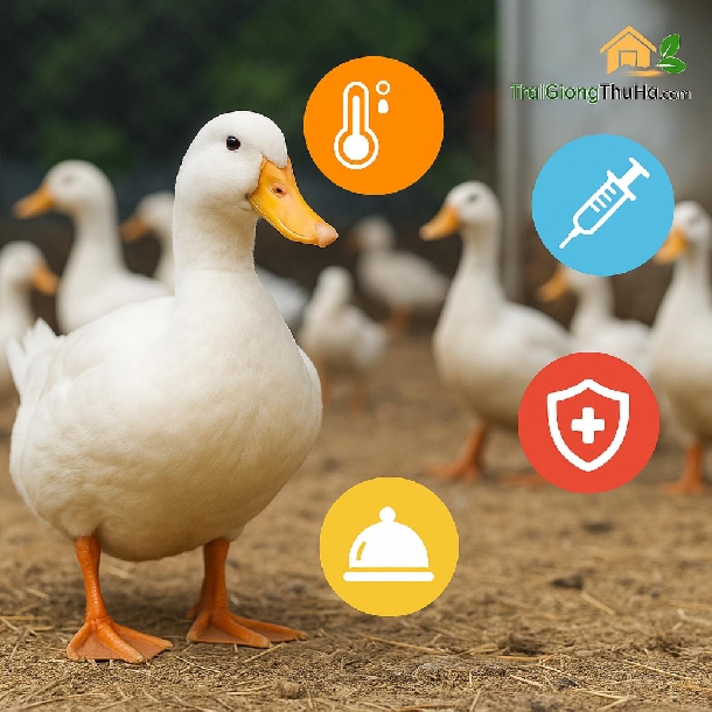 Cách Phòng Bệnh Cho Vịt Siêu Thịt Trong 60 Ngày Đầu Hiệu Quả