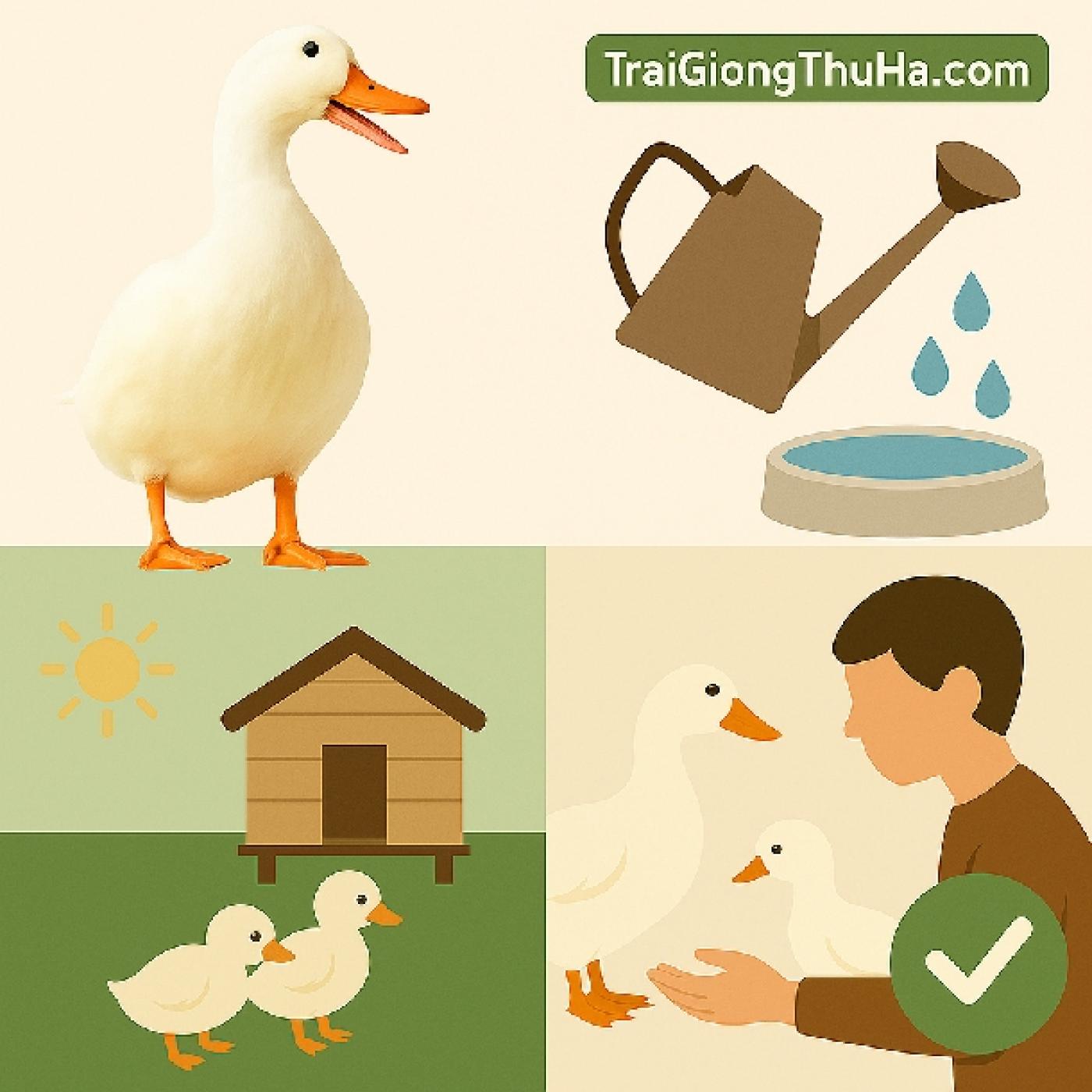 Kỹ Thuật Nuôi Vịt Grimaud Siêu Nạc Cho Người Mới Bắt Đầu