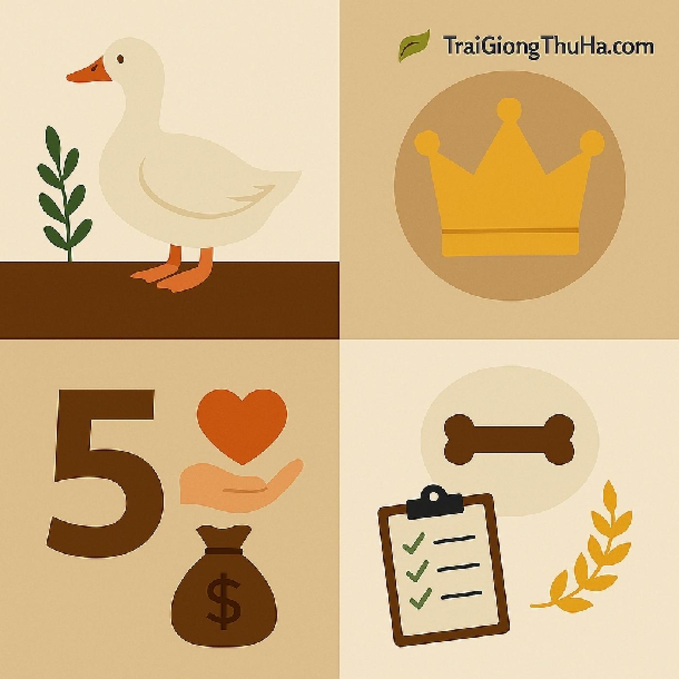 5 Lý Do Giống Vịt Grimaud Được Coi Là “Ông Hoàng” Vịt Siêu Nạc