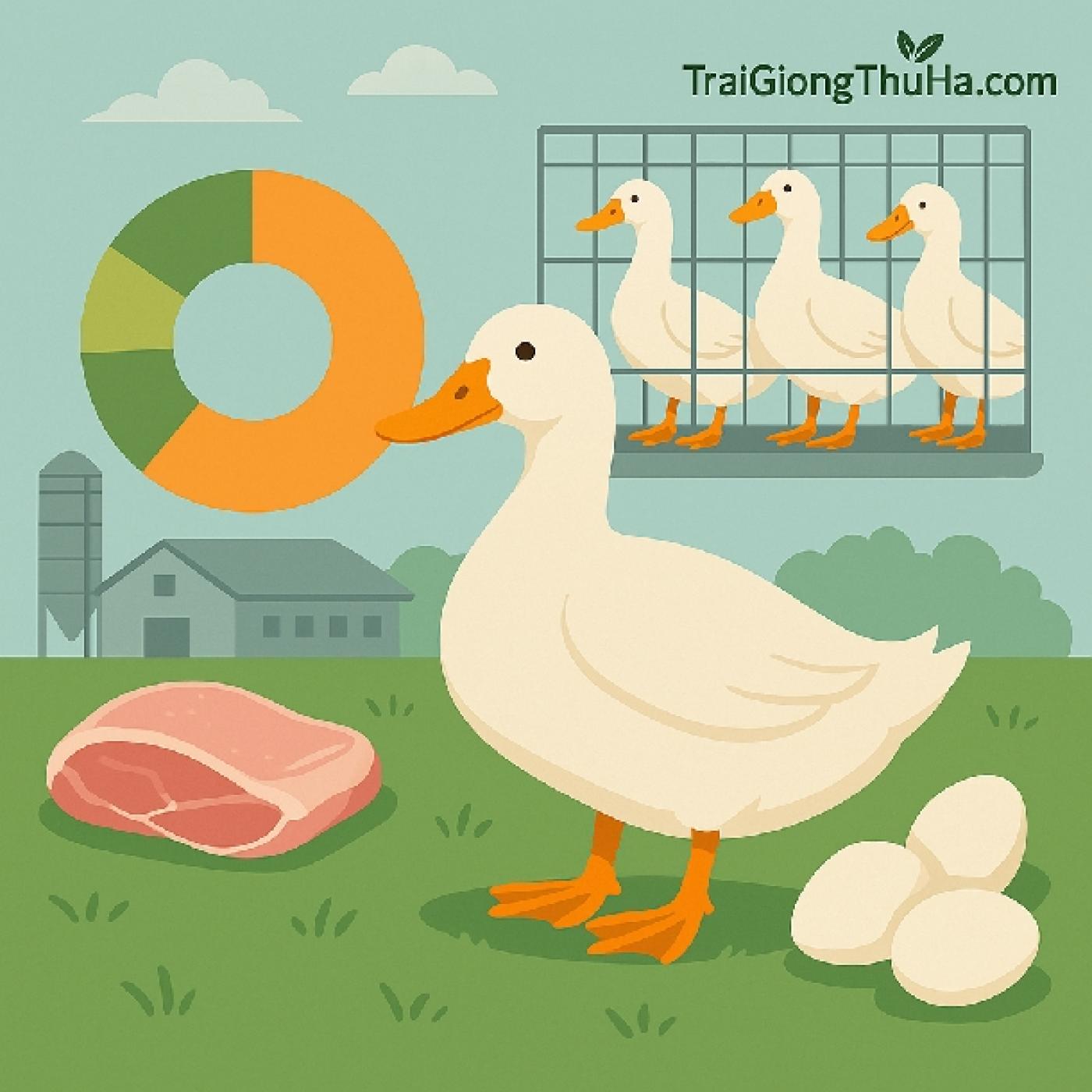 Tại Sao Vịt Cherry Valley Được Ưa Chuộng Trong Chăn Nuôi Công Nghiệp? 7 Lý Do Nông Dân Tin Dùng