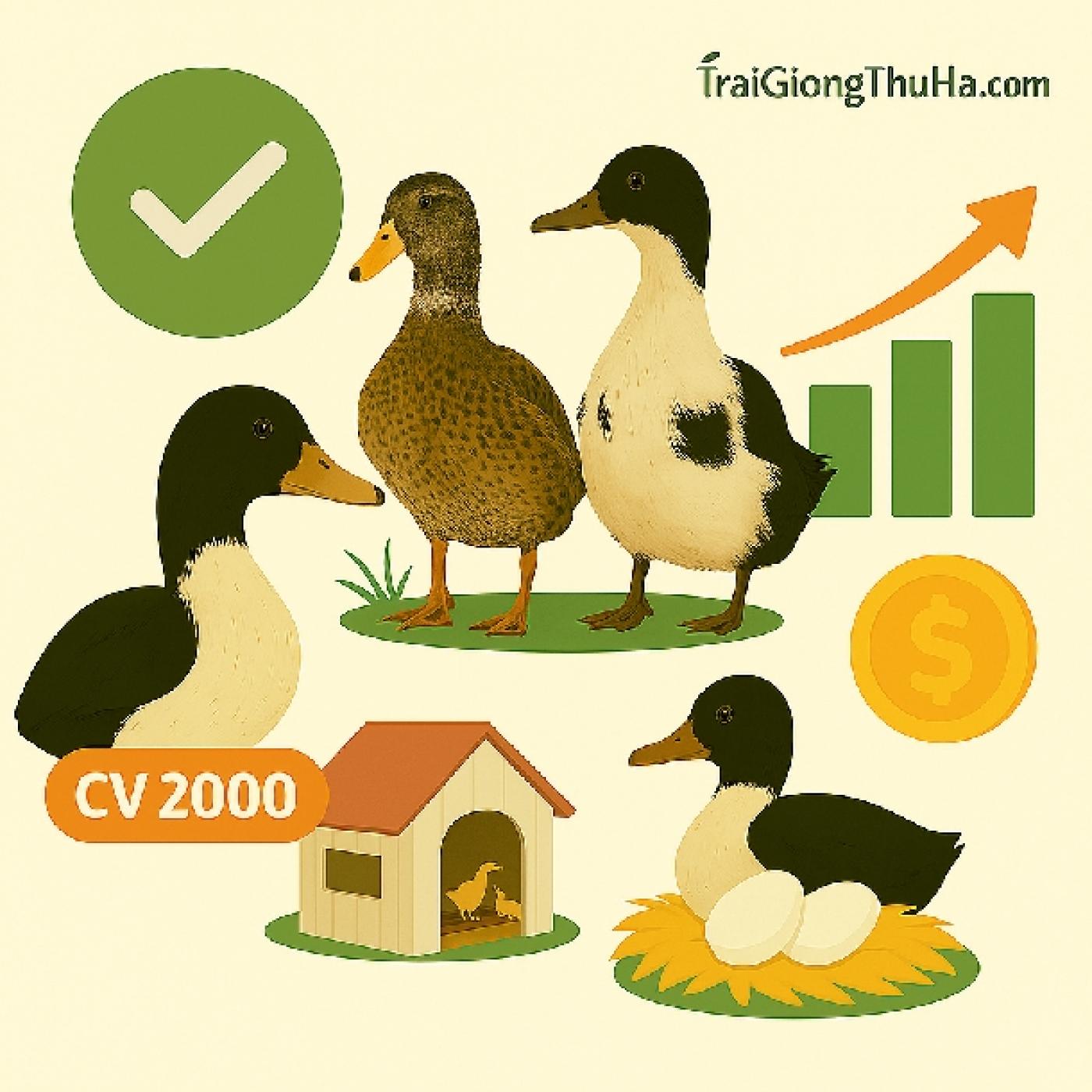 Vịt CV 2000 Layer – Lựa Chọn Hiệu Quả Cho Mô Hình Nuôi Trứng Công Nghiệp