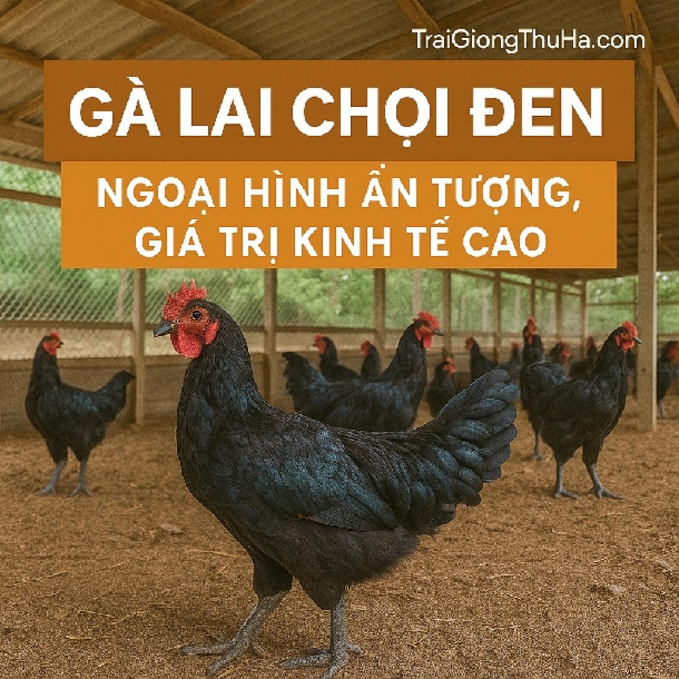  Gà Lai Chọi Đen – Ngoại Hình Ấn Tượng, Giá Trị Kinh Tế Cao