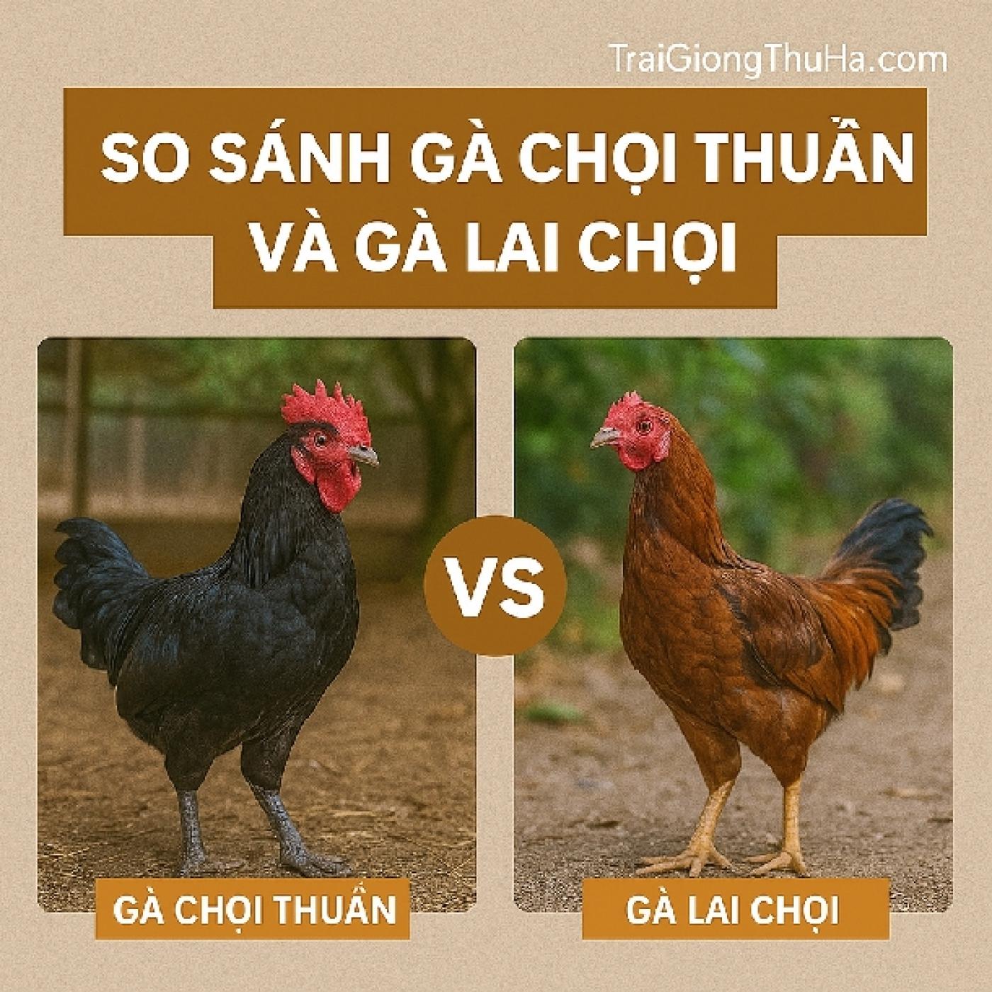 So Sánh Gà Chọi Thuần Và Gà Lai Chọi – Nên Nuôi Giống Nào?