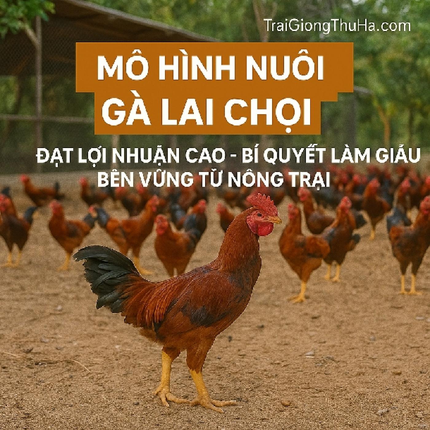 Mô Hình Nuôi Gà Lai Chọi Đạt Lợi Nhuận Cao – Bí Quyết Làm Giàu Bền Vững Từ Nông Trại