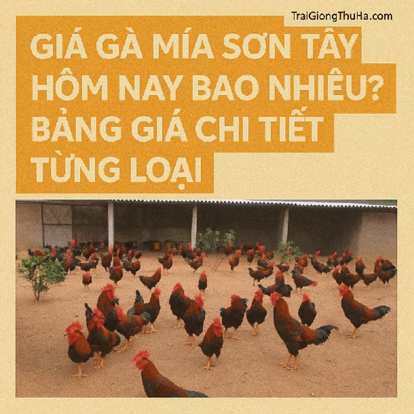 Giá Gà Mía Sơn Tây Hôm Nay Bao Nhiêu? Bảng Giá Chi Tiết Từng Loại