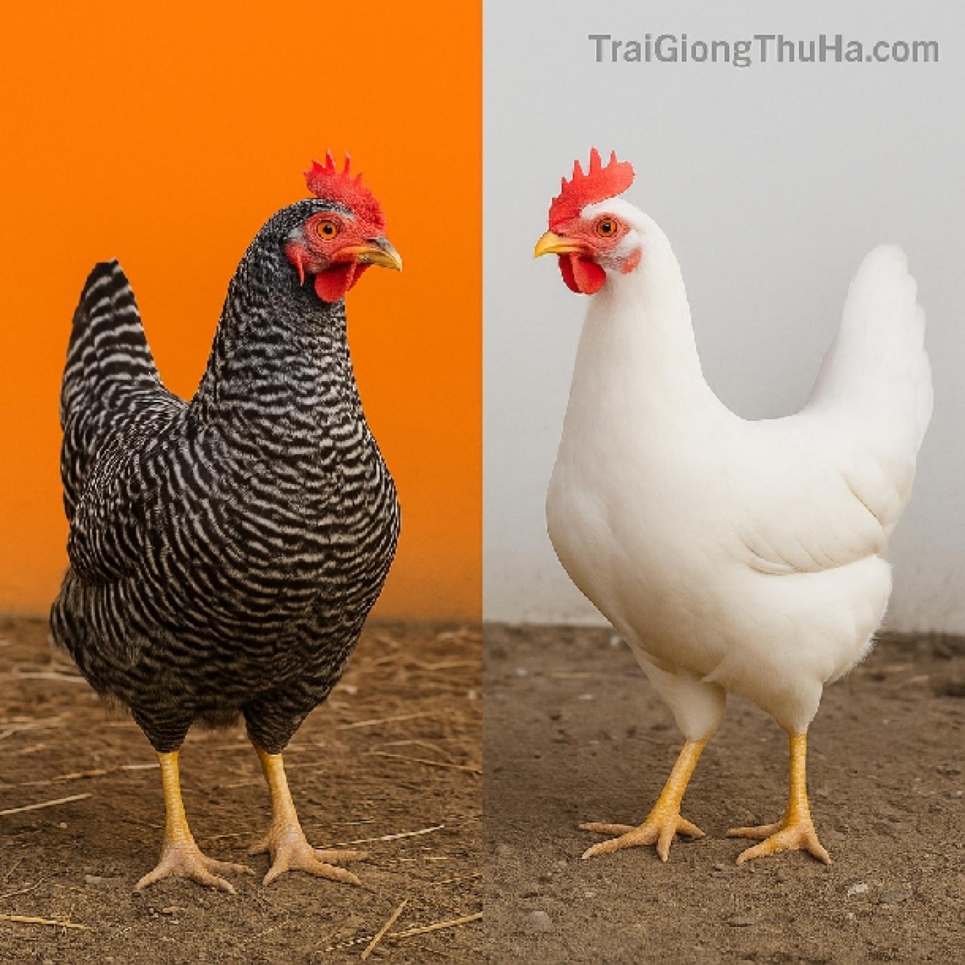 Gà Ai Cập Vằn và Gà Ai Cập Trắng Khác Nhau Thế Nào?