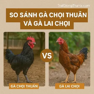 So Sánh Gà Chọi Thuần Và Gà Lai Chọi – Nên Nuôi Giống Nào?