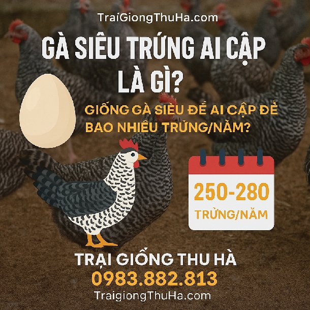 Gà Siêu Trứng Ai Cập Là Gì? Giống Gà Siêu Đẻ Ai Cập Đẻ Bao Nhiêu Trứng/Ngày?