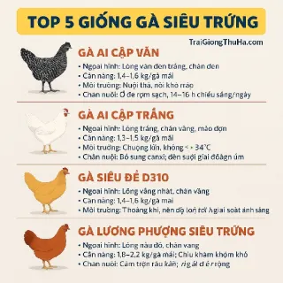 Top 5 Giống Gà Siêu Trứng Đẻ Nhiều Nhất Hiện Nay