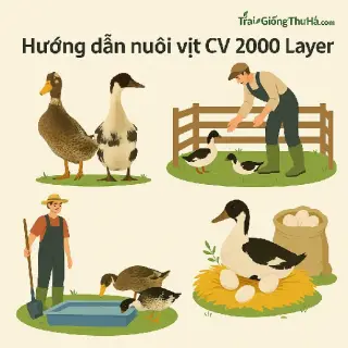 Hướng dẫn nuôi vịt CV 2000 Layer