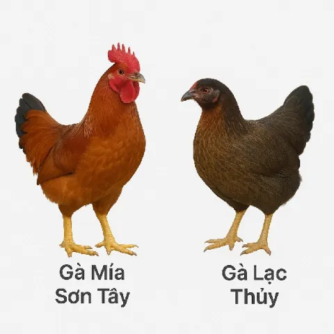 Gà Mía Sơn Tây vs Gà Lạc Thủy: So sánh chi tiết & lời khuyên chăn nuôi