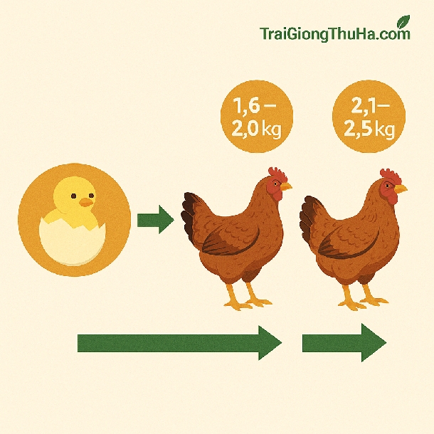 Gà Mía Lai Nuôi Bao Lâu Thì Xuất Bán? Tốc Độ Tăng Trọng Và Kinh Nghiệm Thực Tế
