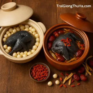 Gà Ác Hấp Hạt Sen, Gà Ác Tiềm Kỳ Tử – Bí Quyết Làm Món Chuẩn Dinh Dưỡng