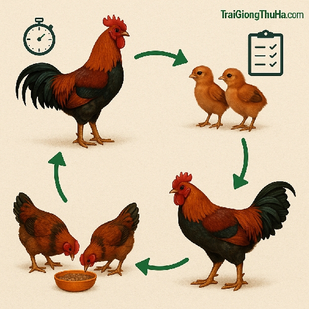 Nuôi Gà Hồ Lai Bao Lâu Thì Xuất Chuồng? Kỹ Thuật Chăm Nuôi Hiệu Quả