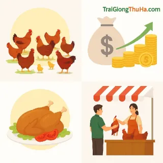 Review Thực Tế Gà Hồ Lai: Nuôi 100 Con Lãi Bao Nhiêu? Có Dễ Bán Không?