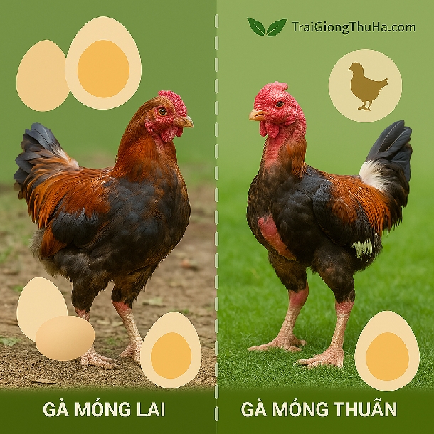 So Sánh Gà Móng Lai Và Gà Móng Thuần: Nên Chọn Giống Nào Để Nuôi Kinh Tế?