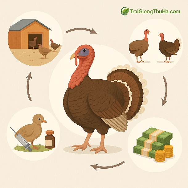 Gà Tây Huba Dành Cho Chăn Nuôi Thương Phẩm: Lựa Chọn Tối Ưu Cho Mô Hình Trang Trại