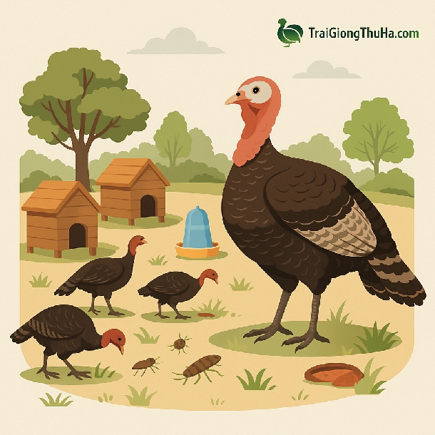 Nuôi Gà Tây Huba Thả Vườn Có Hiệu Quả Không? Kinh Nghiệm & Phân Tích Lãi Lỗ Chi Tiết