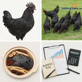 Có Nên Nuôi Gà Đen H'Mông Thương Phẩm? Phân Tích Lãi Lỗ, Đầu Ra Và Chiến Lược Thị Trường