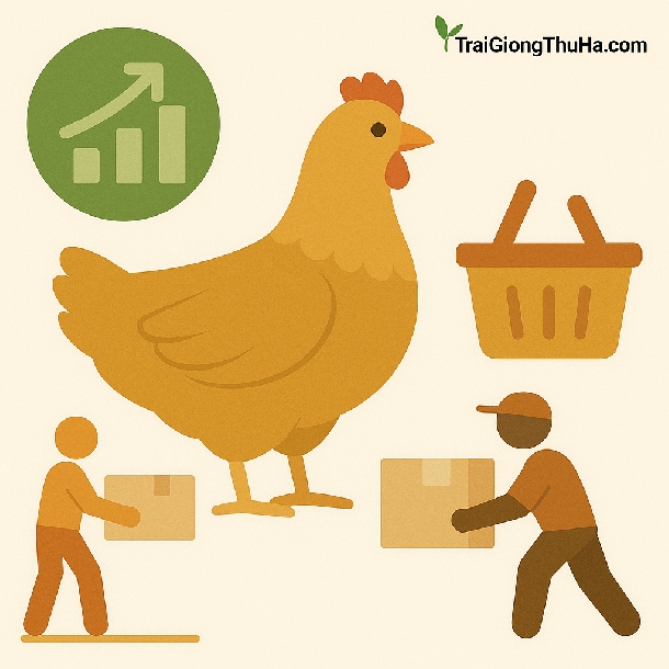 Gà Tàu Vàng Có Dễ Bán Không? Phân Tích Đầu Ra & Mối Tiêu Thụ Ổn Định