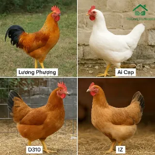 So Sánh Gà Lương Phượng Với Gà Ai Cập, D310, IZ – Nuôi Giống Nào Hiệu Quả Hơn?