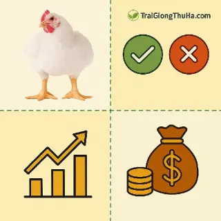 Gà Công Nghiệp Là Gì? Ưu Nhược Điểm & Hiệu Quả Kinh Tế Khi Chăn Nuôi