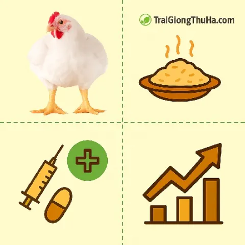Gà Công Nghiệp Ăn Gì? Kỹ Thuật Nuôi Nhanh Lớn, Ít Bệnh Cho Người Mới Bắt Đầu