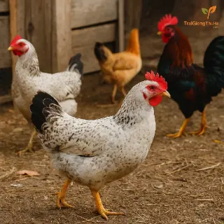 Toàn Tập Về Gà Ai Cập 3 Máu: Giống Siêu Trứng Lý Tưởng Cho Mô Hình Chăn Nuôi