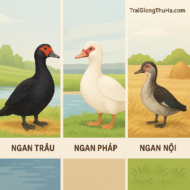 Giống Ngan Trâu Có Tốt Không? So Sánh Chi Tiết Với Ngan Pháp Và Ngan Nội