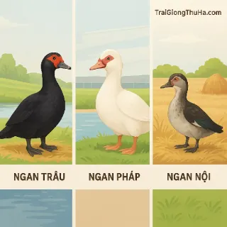 Giống Ngan Trâu Có Tốt Không? So Sánh Chi Tiết Với Ngan Pháp Và Ngan Nội