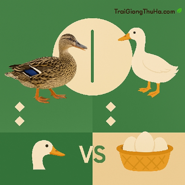 Cách Phân Biệt Vịt Cổ Cò Với Các Giống Vịt Thịt Khác – Nhận Diện Chính Xác