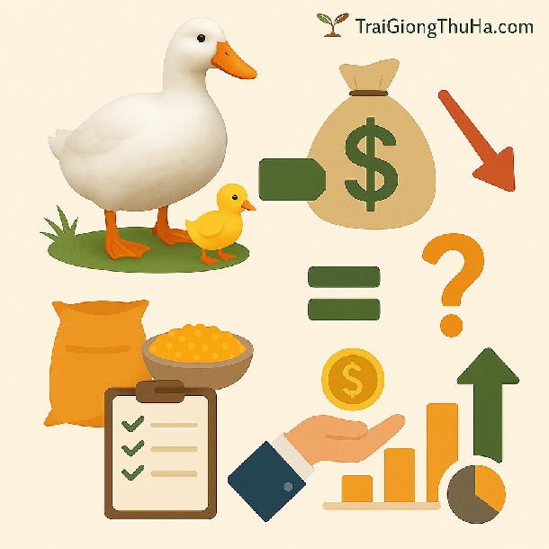 Chi Phí Nuôi 100 Con Vịt Bơ Từ A–Z: Từ Giống Đến Thức Ăn, Lãi Bao Nhiêu?