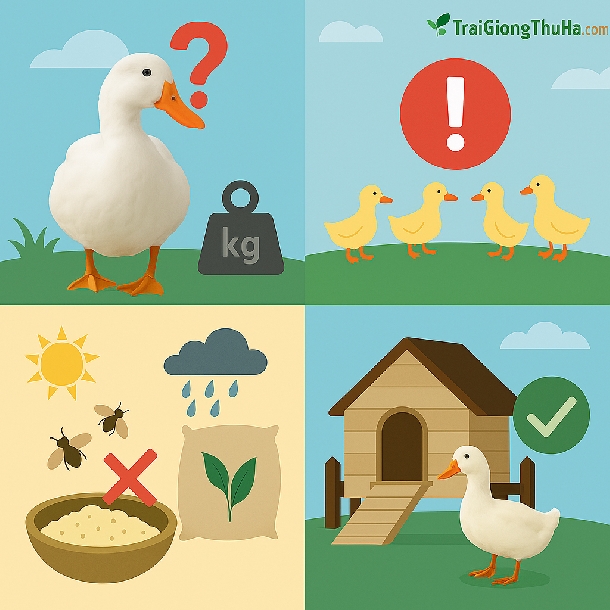 Làm Sao Để Vịt Bơ Không Bị Chậm Lớn? 5 Nguyên Nhân Và Giải Pháp Hiệu Quả