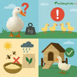 Làm Sao Để Vịt Bơ Không Bị Chậm Lớn? 5 Nguyên Nhân Và Giải Pháp Hiệu Quả
