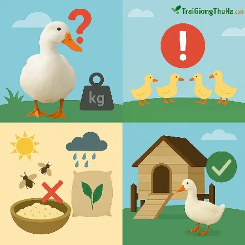 Làm Sao Để Vịt Bơ Không Bị Chậm Lớn? 5 Nguyên Nhân Và Giải Pháp Hiệu Quả