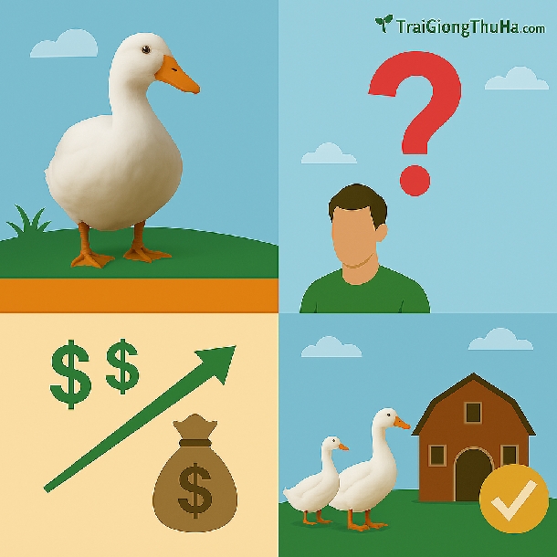 Vịt Siêu Thịt Là Gì? Tìm Hiểu 3 Giống Vịt Thịt Tăng Trưởng Nhanh Nhất Hiện Nay