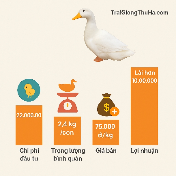 Nuôi Vịt Bầu Cánh Trắng 50 Ngày Lãi 10 Triệu: Bí Quyết Thành Công Từ Trang Trại