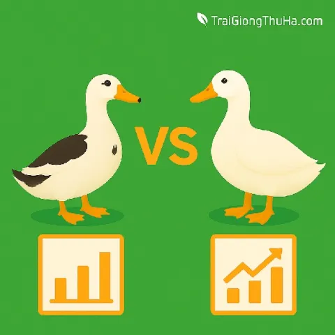 So Sánh Giống Vịt Khoang Và Các Giống Vịt Siêu Thịt Hiện Có Trên Thị Trường – Nên Nuôi Giống Nào?