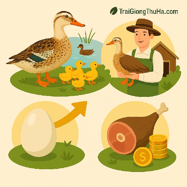 Giống Vịt Bầu – Lối Ra Hiệu Quả Cho Mô Hình Chăn Nuôi Nhỏ Và Vừa