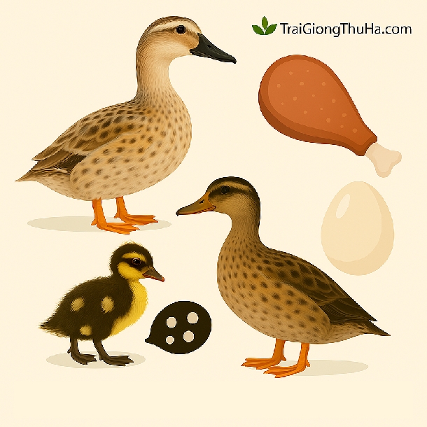 Tìm Hiểu Giống Vịt Bầu Đen 4 Chấm – Vịt Chợ Bến Thịt Dai Ngọt, Dễ Nuôi, Giá Tốt