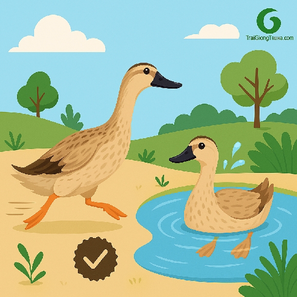 Sự Thật Thú Vị Về Vịt Bầu Đất – Giống Vịt “Lừ Khừ” Nhưng Chạy Rất Nhanh